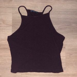 brandy Melville maroon cropped tank